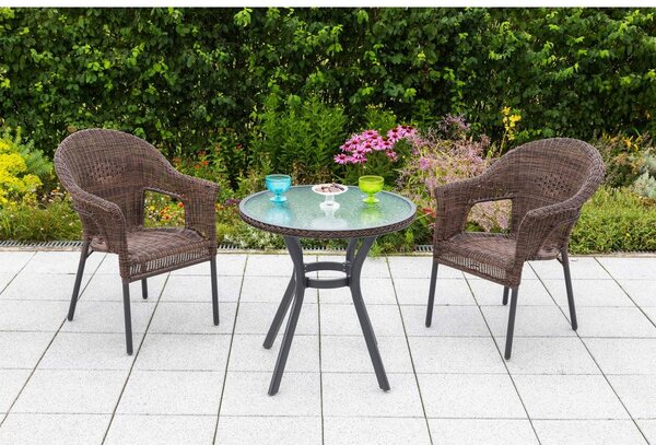 Gardenson Vrtna Garnitura Ravenna, Temno Rjava, 3-Delna