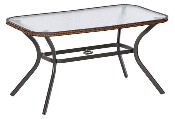 Gardenson Vrtna Miza Ravenna, Temno Rjava, 150x85cm