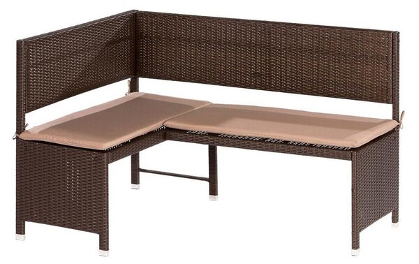 Gardenson Vrtni Set Lambada, Temno Rjava, Z Blazino, 2-Delni
