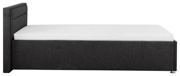 OBLAZINJENA POSTELJA 90 cm x 200 cm , les, kovina, umetna masa, tekstil antracit
