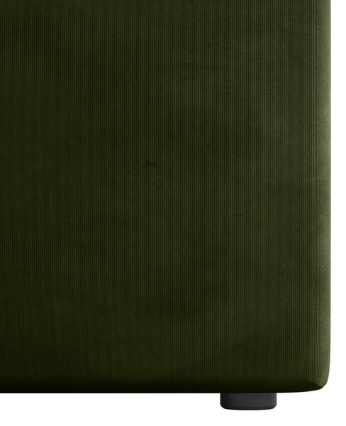 BOXSPRING POSTELJA 120 cm x 200 cm , les, kovina, umetna masa, tekstil zelena