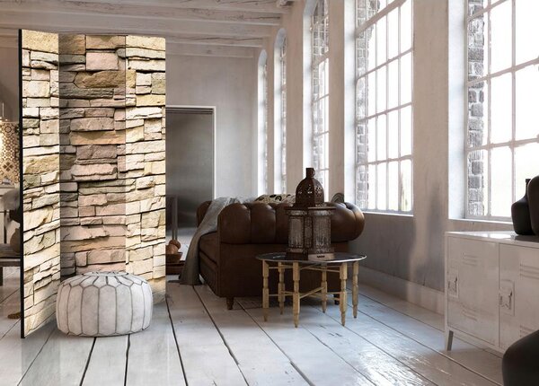 Artgeist Paravan Decorative Stone, 3-Delni, Enostranski