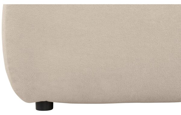 OBLAZINJENA POSTELJA 140 cm x 200 cm , tekstil bež