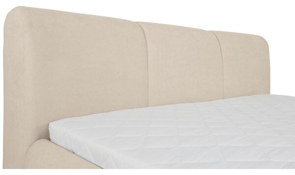 OBLAZINJENA POSTELJA 140 cm x 200 cm , tekstil bež