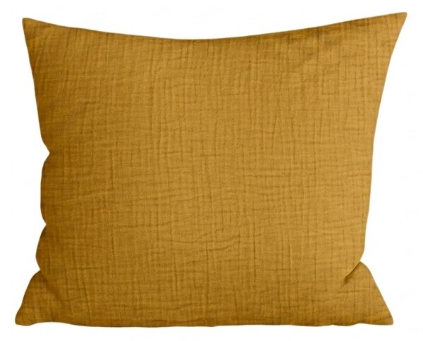 Muslinasta prevleka za blazino MUSSARI 45x45 cm, temno rumena