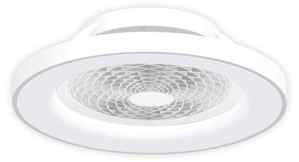 Smart LED stropni ventilator Tibet, bel, DC, tih, Ø 65 cm