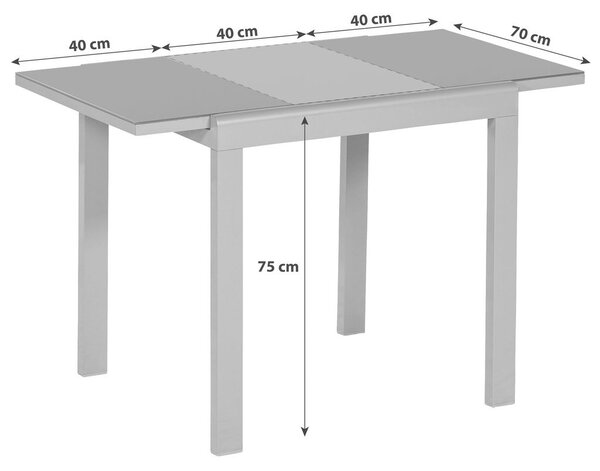 Gardenson Vrtni Set Amalfi, 3-Delno, Črna