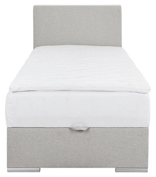 POSTELJA Z VZMETNICO 90 cm x 200 cm , tekstil ekru