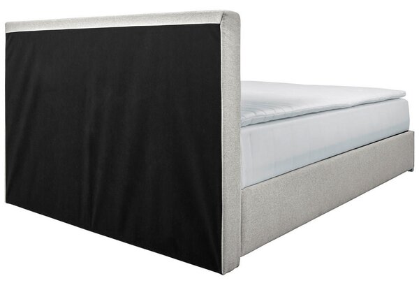 POSTELJA Z VZMETNICO 140 cm x 200 cm , tekstil ekru