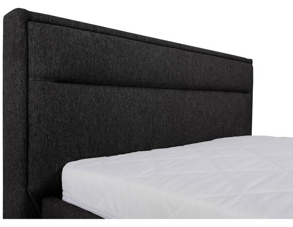 OBLAZINJENA POSTELJA 90 cm x 200 cm , les, kovina, umetna masa, tekstil antracit