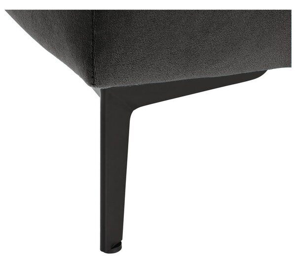 BOXSPRING POSTELJA 160 cm x 200 cm , tekstil temno siva