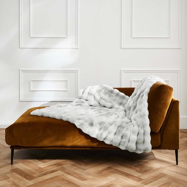 Siva odeja iz mikropliša 180x220 cm Mounty – douceur d'intérieur