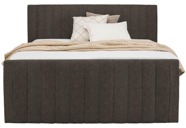 BOXSPRING POSTELJA 160 cm x 200 cm , tekstil rjava