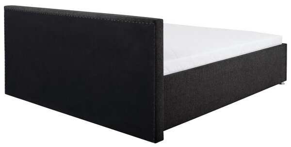 OBLAZINJENA POSTELJA 160 cm x 200 cm , les, kovina, umetna masa, tekstil antracit