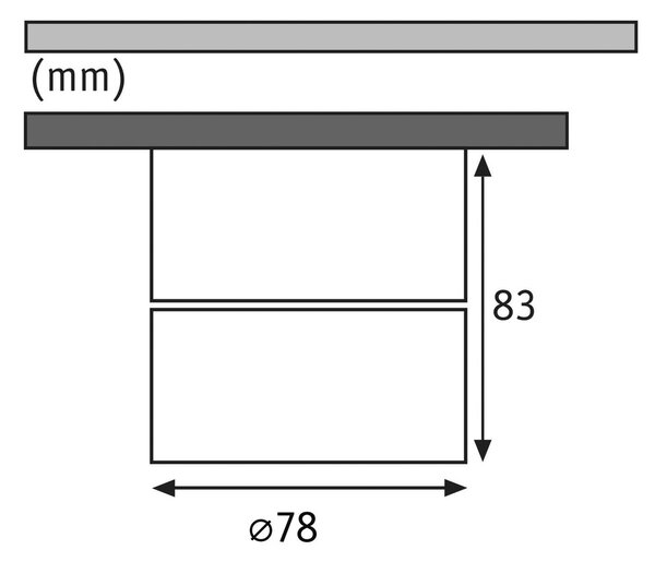 Paulmann Spircle LED reflektor za površinsko montažo mat krom