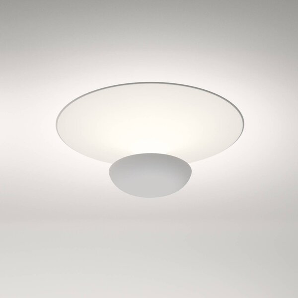 Vibia LED stropna svetilka Funnel, bela, aluminij, Ø 35 cm, 2.700K