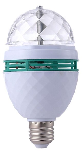 LED RGB disko žarnica E27 3W