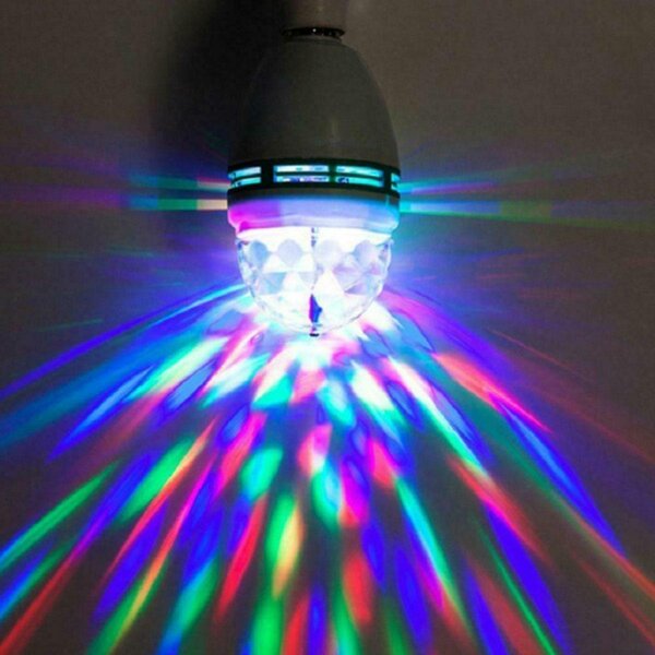 LED RGB disko žarnica E27 3W