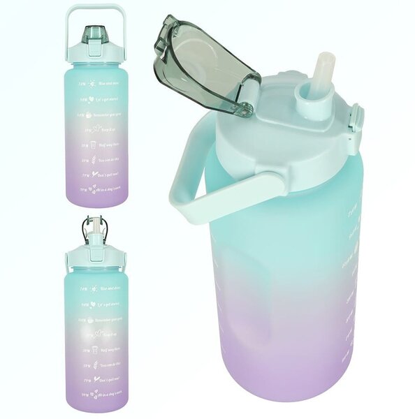 Športni bidon s slamico za vodo 2000ml