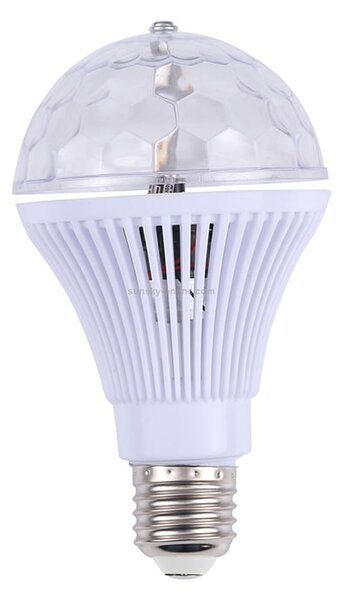 LED RGB vrtljiva disko žarnica E27 3W