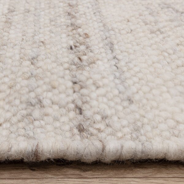 Slonokoščena obojestranska ročno tkana preproga iz mešanice volne 160x230 cm Birkdale Ivory – Asiatic Carpets