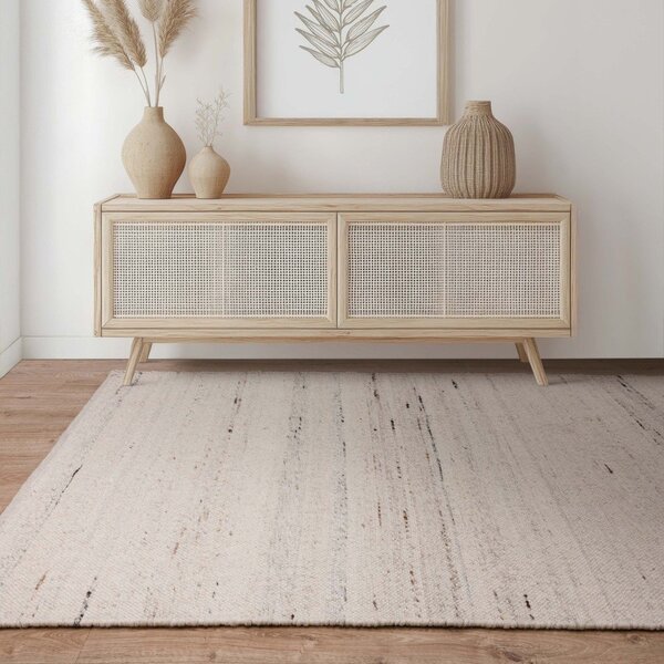 Slonokoščena obojestranska ročno tkana preproga iz mešanice volne 160x230 cm Birkdale Ivory – Asiatic Carpets