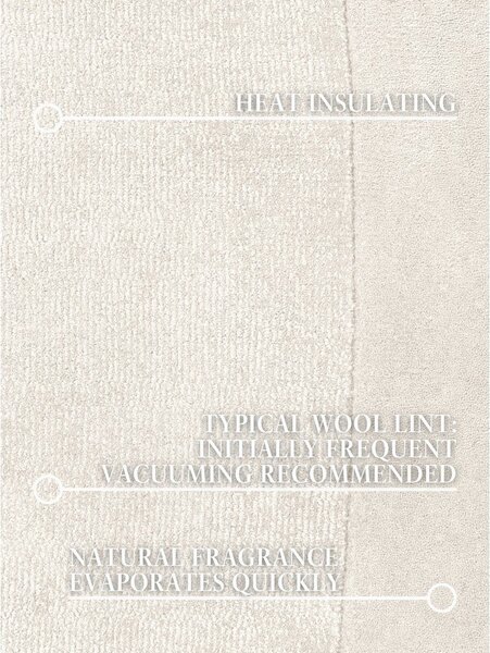 Kremno bela ročno tkana preproga iz mešanice volne 125x200 cm Kari Organic – Villeroy&Boch