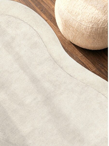 Kremno bela ročno tkana preproga iz mešanice volne 125x200 cm Kari Organic – Villeroy&Boch
