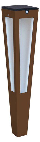 Tinka LED solarna svetilka s senzorjem, 62 cm, corten