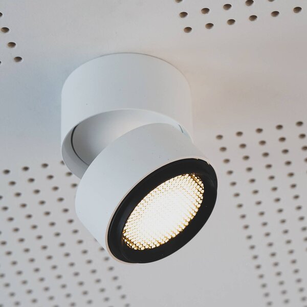 LOOM DESIGN Ray LED stropni spot Ø9,3cm 15W bela