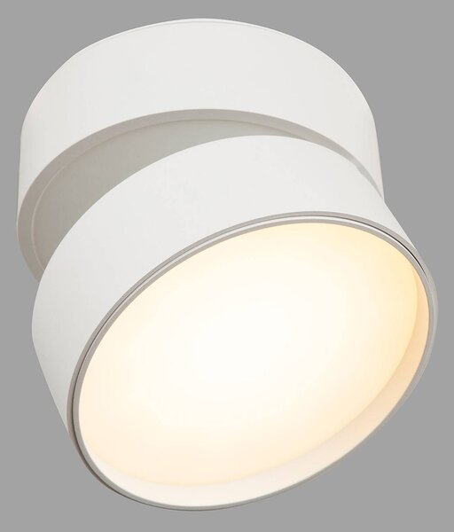 Maytoni LED stropna svetilka Onda, Ø 12 cm, 3.000K, 19W, bela