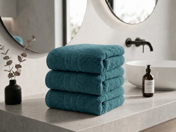 Brisača CLASSIC COLOR 50 x 100 cm naftno modra, 100% bombaž