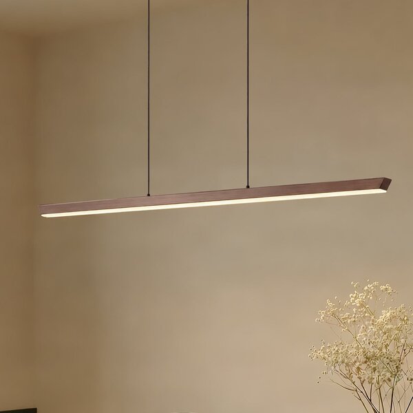 Lucande LED-visoka svetilka Solvar, 117 cm, rjava, CCT, z možnostjo, zatemnjen, Rjava / rjasta, Dnevna soba / jedilnica, Kovina
