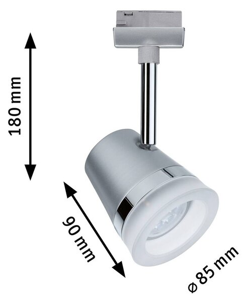 Paulmann URail Cone, ZigBee, CCT, mat krom