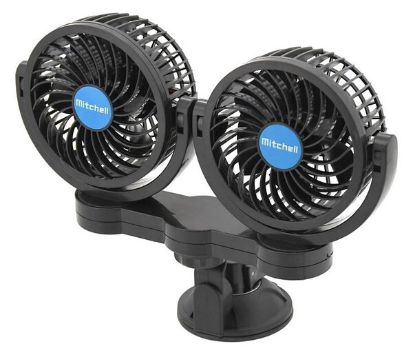 Avto ventilator s priseskom 7W/12V črna