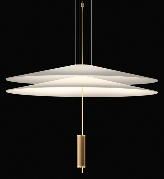 Vibia Flamingo - LED viseče svetilo 2 odtenka, zlato