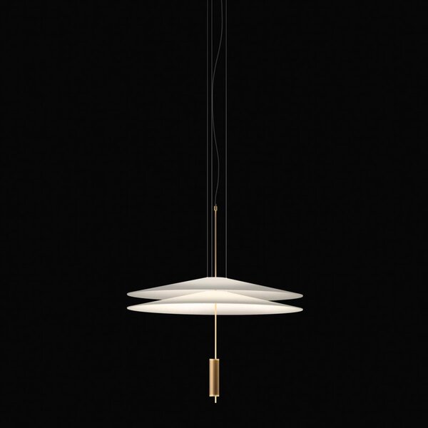 Vibia Flamingo - LED viseče svetilo 2 odtenka, zlato