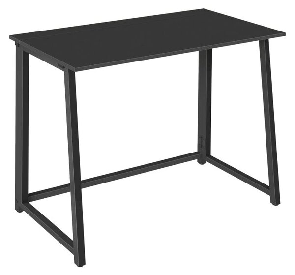 Set za pisarno ZARIMO miza 80x40 cm, črna + stol AVOLA VELVET, gorčična