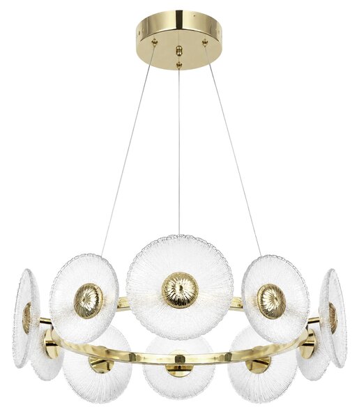 VISEČA STROPNÁ SVETILKA SWE071-CP 60cm GOLD