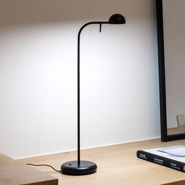 Vibia Pin 1650 LED namizna svetilka, dolžina 23 cm, črna