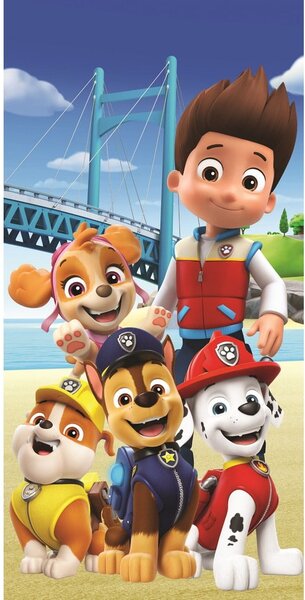 Otroška brisača iz frotirja 70x140 cm Paw Patrol – Jerry Fabrics