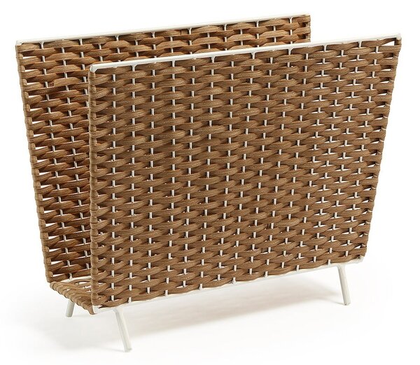 Stojalo za časopise iz umetnega ratana Shibori – Kave Home
