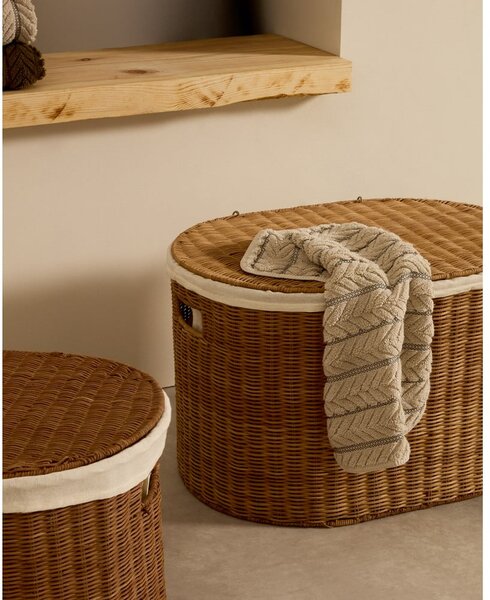 Košare v kompletu 2 ks iz ratana 50x36x32 cm Indali – Kave Home