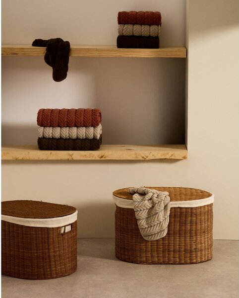 Košare v kompletu 2 ks iz ratana 50x36x32 cm Indali – Kave Home