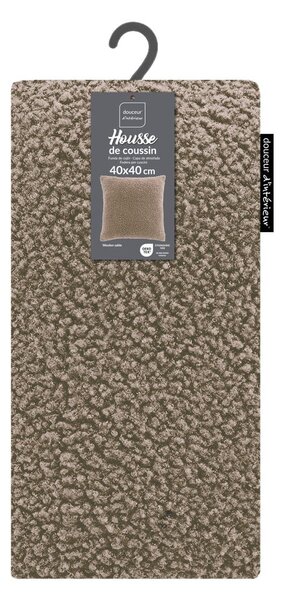 Prevleka za blazino iz sherpa flisa 40x40 cm Woolen – douceur d'intérieur