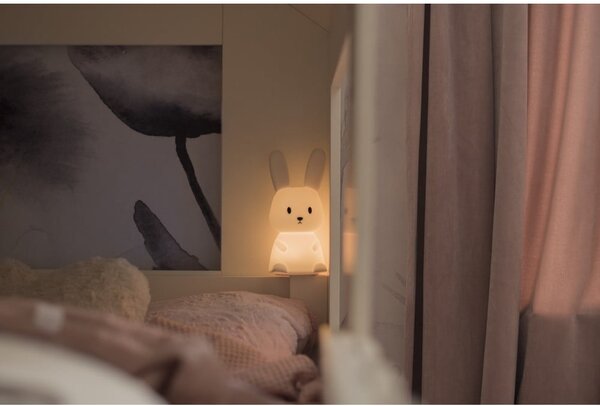 Bela otroška nočna lučka LED Bunny - Star Trading