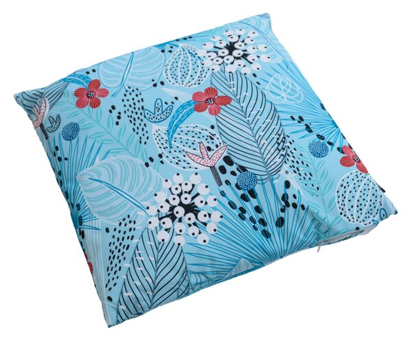 Zunanji vzglavnik FLORILO 45x45 cm, moder