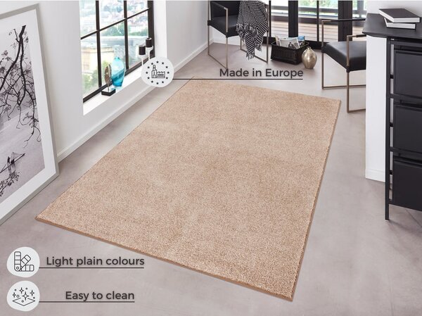 Krem preproga Hanse Home Pure, 80 x 150 cm