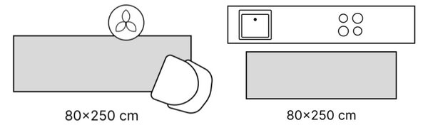 Bež tekač 80x250 cm Prisma – Elle Decoration
