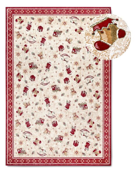 Rdeča preproga z božičnim motivom iz mešanice bombaža 160x230 cm Toy's Delight Red Christmas – Villeroy&Boch